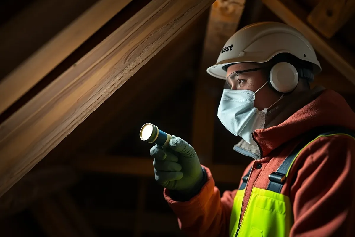 Side-by-side of a homeowner brushing on DIY woodworm fluid and a professional applying boron paste to a structural joist end