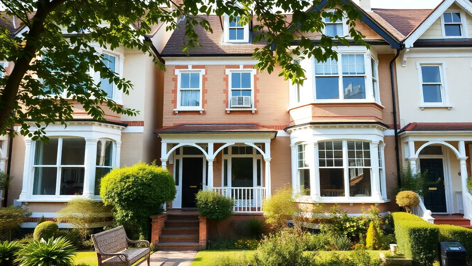 Edwardian and Victorian coastal villas in Bournemouth, the kind of period Dorset homes prone to woodworm in roof and floor timbers
